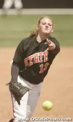 Sarah Odom saw action for the first time this fall, picking up a save in Game #1.