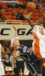 Cowgirl senior Andrea Riley