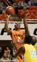 Obi Muonelo had 14 points and nine rebounds against North Texas last season.