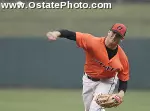 Tyler Blandford struck out a career-high 12 and earned his seventh win of the season Sunday against OU.