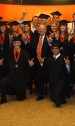 OSU President Burns Hargis And Graduates