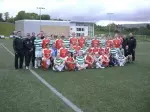 The Cowgirl soccer team played their first exhibition match in the UK against Glasgow Celtic FC.