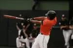 Tom Belza tied a school record with three home runs in OSU's opening round win over Alabama.