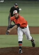 Tyler Lyons worked 7.2 innings and struck out seven against Clemson.