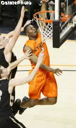 Obi Muonelo scored 18 points for OSU against Colorado.