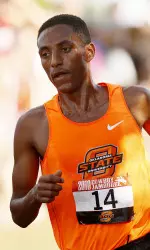 Girma Mecheso won the 2010 Big 12 individual title, leading the Cowboys to the team championship.