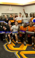 Several Cowboys helped contribute to Operation Christmas Child