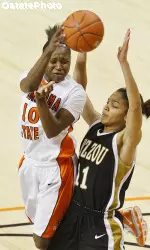 Andrea Riley and the Cowgirls moved into the AP top 10 for the first time in program history.