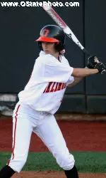 Sophomore Kelsey Anchors hit her first home run of the season against No. 19 LSU