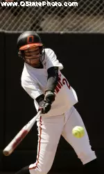 Mariah Gearhart went 2-for-3 against fourth-ranked Michigan.