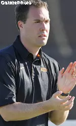 Cowgirl coach Chris Young earned his first career Big 12 win Friday.