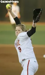 Anna Whiddon struck out 13 Louisville batters in a 7-2 victory over the 14th-ranked Cardinals.