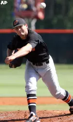 Tyler Lyons had seven strikeouts against the Longhorns.