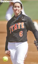 Freshman Kat Espinosa threw a no-hitter against No. 15 Texas.