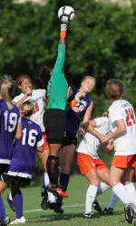 AD Franch tied a season high with seven saves Sunday against Colorado College.