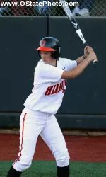 Julie Ward hit two home runs, including her first swing of the fall season, in game 1 vs Oklahoma Christian.