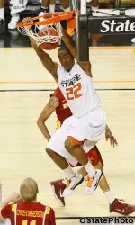 Markel Brown dunks on Iowa State Wednesday night in a 96-87 overtime victory.