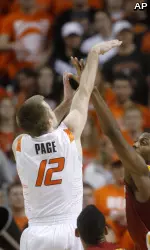 Keiton Page scored a game-high 26 points Saturday in Lubbock.