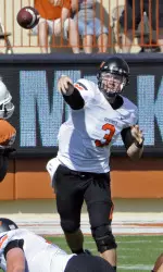 Oklahoma State quarterback Brandon Weeden