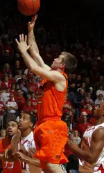Keiton Page shoots for two of his 14 points against Nebraska.