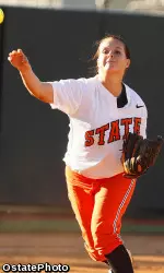Freshman Tarah Ettinger hit a home run in her first collegiate at-bat last weekend.