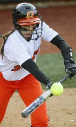Senior Mariah Gearhart went 7-for-7 at the plate on Saturday