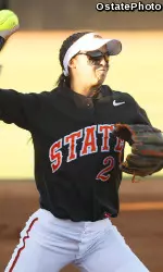 Mariah Gearhart leads the team with her .563 batting average.