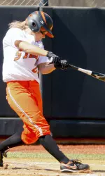 Senior Alysia Hamilton went 2-for-3 with a double against Nebraska on Sunday