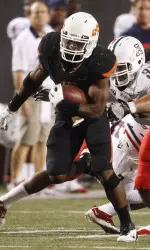 Joseph Randle rushed for 128 yards and three touchdowns against Tulsa.