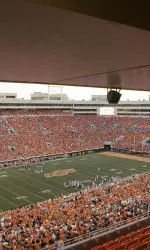 Club level seating at Boone Pickens Stadium
