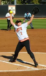 Sophomore pitcher Morgan Hawkins allowed just one hit in five innings while striking out eight OBU batters.