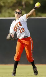 Senior Kelsey Anchors has five hits and an RBI so far this weekend