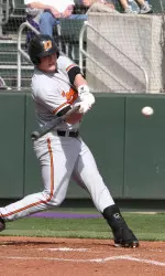 Zach Fish extended his hitting streak to 14 games.