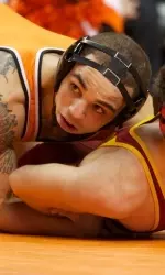 Oliver pinned both of his opponents in the first period.