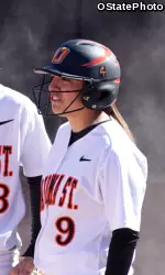 Gessenia DeLaCruz knocked in the eventual winning run as OSU defeated Kansas 3-1 on Sunday.