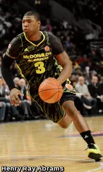 Marcus Smart drives the lane during the second half of the 35th annual McDonald's All-American Game.