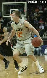 Keiton Page scored a game-high 20 points against Texas Tech in the first round of the 2012 Big 12 Championship.