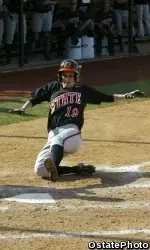 Kelsey Anchors scored the lone run for OSU in Bedlam softball action Wednesday night.