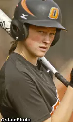 Senior Julie Ward recorded her fourth game-winning hit of the season against Iowa State.