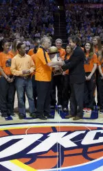 Cowgirl Hoops was honored with the Devon Energy Community Hero Award.