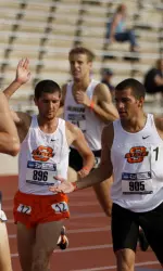 Raul Botezan (left) ran for a spot on the Romanian Olympic Team.