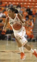 Tiffany Bias earned All-Big 12 honors as a sophomore while helping the Cowgirls to the WNIT title.