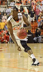 Markel Brown scored a game-high 14 points against Emporia State.