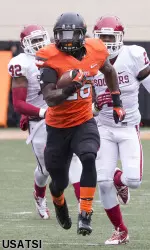 Desmond Roland led the Cowboys with 144 yards rushing, scoring three touchdowns.