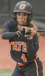 Ari Morrison went 2-for-3 against Oklahoma on Saturday.
