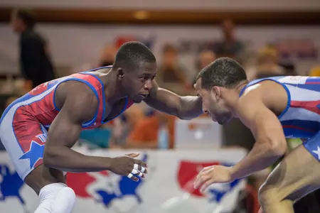 Image Taken at the Asics U.S. World Team Trials, Saturday, June 22, 2013, Gallagher-Iba Arena, Stillwater, OK
Obe Blanc
