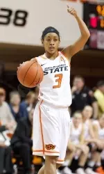 Tiffany Bias scored 14 points versus Kansas.