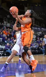 Roshunda Johnson's basket with 9 seconds remaining lifted the Cowgirls to Victory.