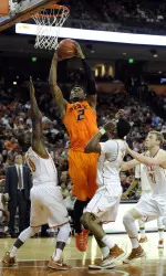 Le'Bryan Nash led the Cowboys with 23 points.