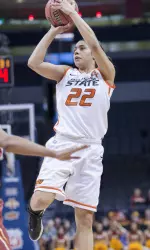 Brittney Martin finished with 20 points and 20 rebounds.